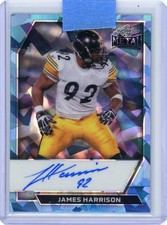 2026 Leaf Metal JAMES HARRISON Platinum Ice On-Card AUTO Autograph 5/7 Steelers