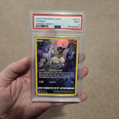 Pokemon Card - Mew Crown Zenith: Galarian Gallery Holo Rare GG10/GG70 PSA 9