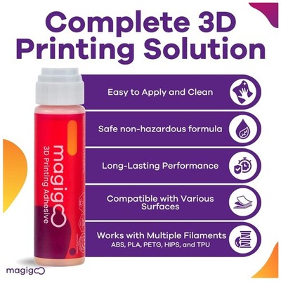 Versatile 3D Printing Adhesive - Glass PEI Kapton - 50mL
