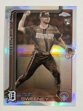 2025 Topps Chrome Trey Sweeney Rookie Sepia Refractor #6 Detroit Tigers RC