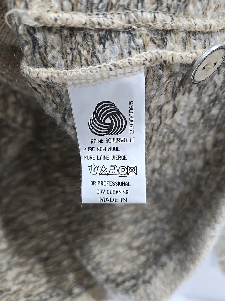 Cárdigan GEIGER of Austria Lana SX 38 con Carcasa Hermoso Óxido Envío Gratis  Foto 3 de 4