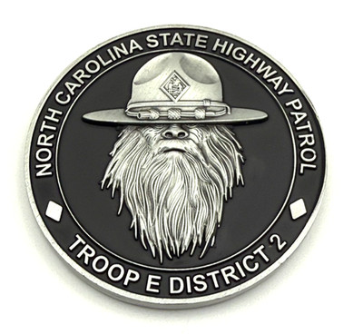 G39 North Carolina Highway Patrol Troop E District 2 Challenge Coin