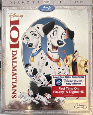 Disney 101 Dalmatians Diamond Edition Blu-ray+DVD+Digital HD (2015) G