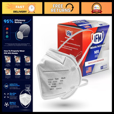 N95 Respirator Masks - Box of 25, NIOSH Approved, 95 Filtration, Individually