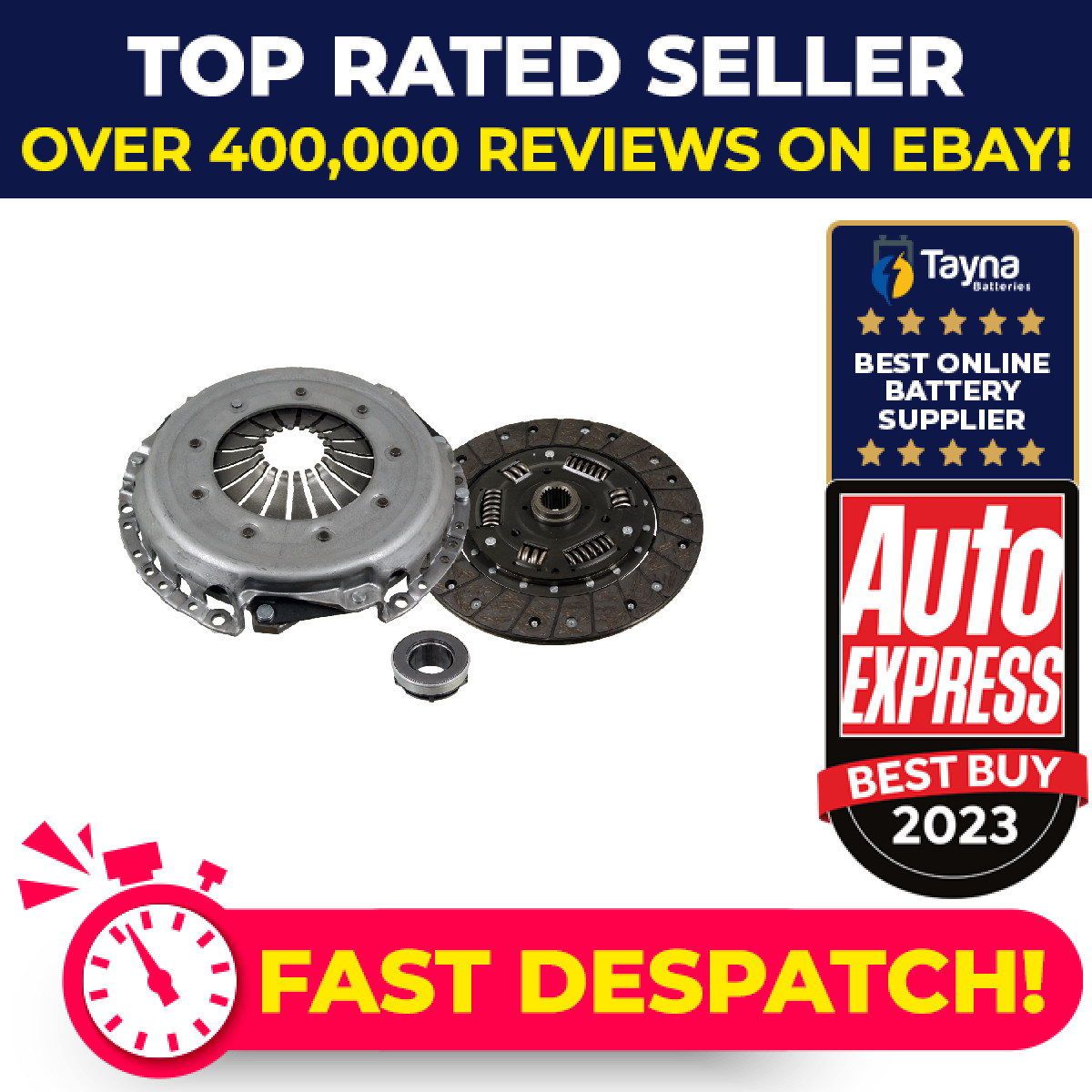 Clutch Kit 3pc (Cover+Plate+Releaser) ADV183093 Blue Print 028198141BX Quality