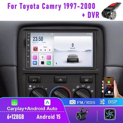 7'' 6+128GB For Toyota Camry 1997-2000 Car Radio Wireless Carplay Head Unit + DVR