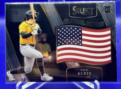 2025 Panini Select Nick Kurtz #8 Global Icons Athletics