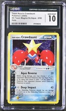 2004 Team Aqua's Crawdaunt 2/95 Team Magma vs Team Aqua Holo CGC 10 Gem Mint on eBay