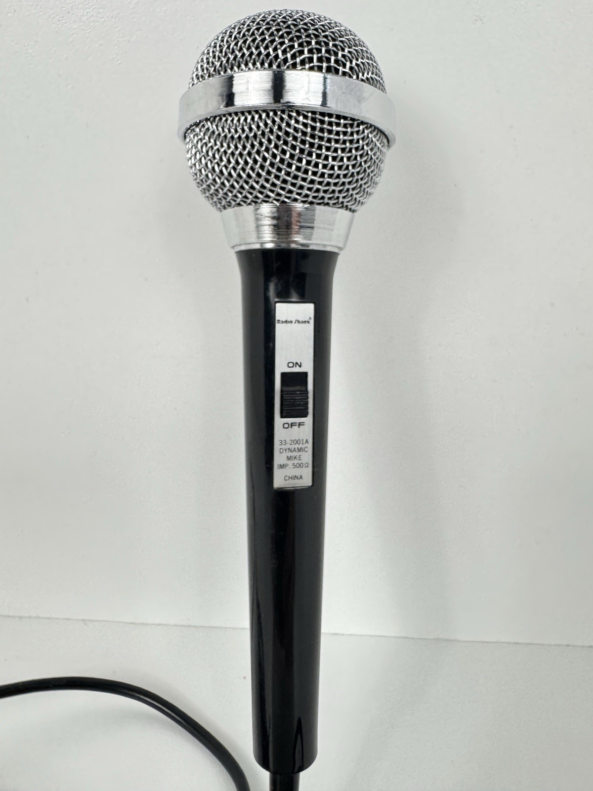 Radio Shack Dynamic Microphone 33-2001A Wired Mic Mini Plug   Micro Plug Tested