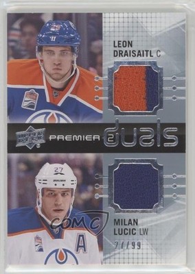 2016-17 Upper Deck Premier Duals 27/99 Leon Draisaitl Milan Lucic #PD2-DL 2d8