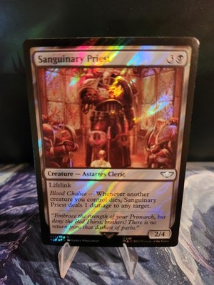 Sanguinary Priest  Surge Foil [Universes Beyond: Warhammer 40,000] - MTG NM