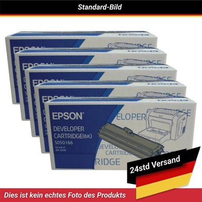 Epson EPL-6200 Developer Cartridge Black High Yield Pack Of 5