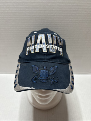 United States Navy ~ Eagle Crest 5763   ~ OSFM ~ Blue /Silver ~Cap/Hat