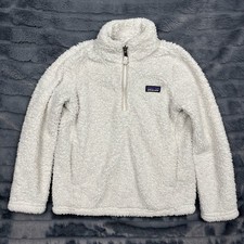 Patagonia Kids XS 5-6 Los Gatos 1/4 Zip Fleece Pullover Cream White 65440