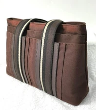 HERMES Troca Horizontal Tote Bag Brown 11.8 inches