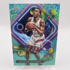 2023-24 Topps Chrome Cosmic #129 Scottie Barnes Aqua Equinox Refractors #/149