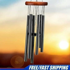 Wind Chimes Large Deep Tone Resonant Bell 6Tube Chapel Church Garden Decor 65cm