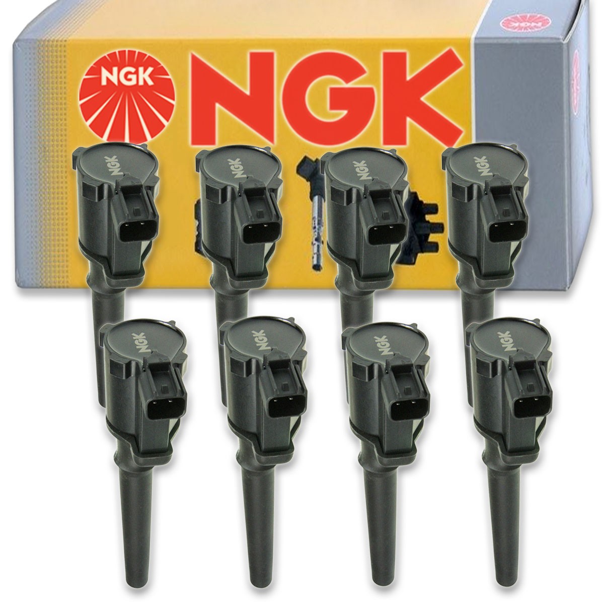 8 pc NGK 48617 U5184 Ignition Coils for UF537 UF191T UF191 UF-191 IC63SB vq