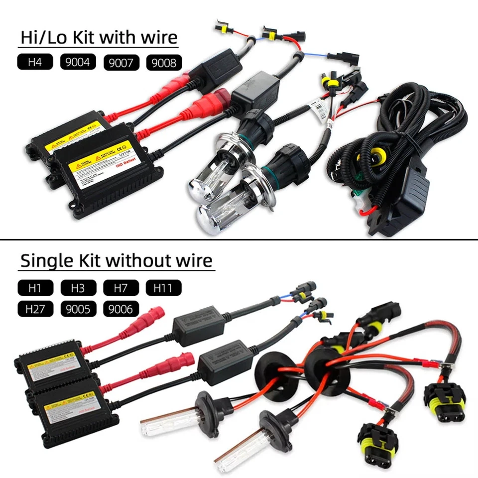 55W 65W H7 led Xenon Headlight bulb Slim Ballast Kit HID Xenon 12V H1 H3 H11 h7 - Image 3 of 4
