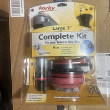 Large 3-inch Complete Toilet Repair Kit Fixes Running Noisy Slow Refill 5010M