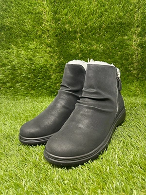 Botín cómodo Easy Street para mujer 6,5 M Lyra cremallera negro - Imagen 1 de 4