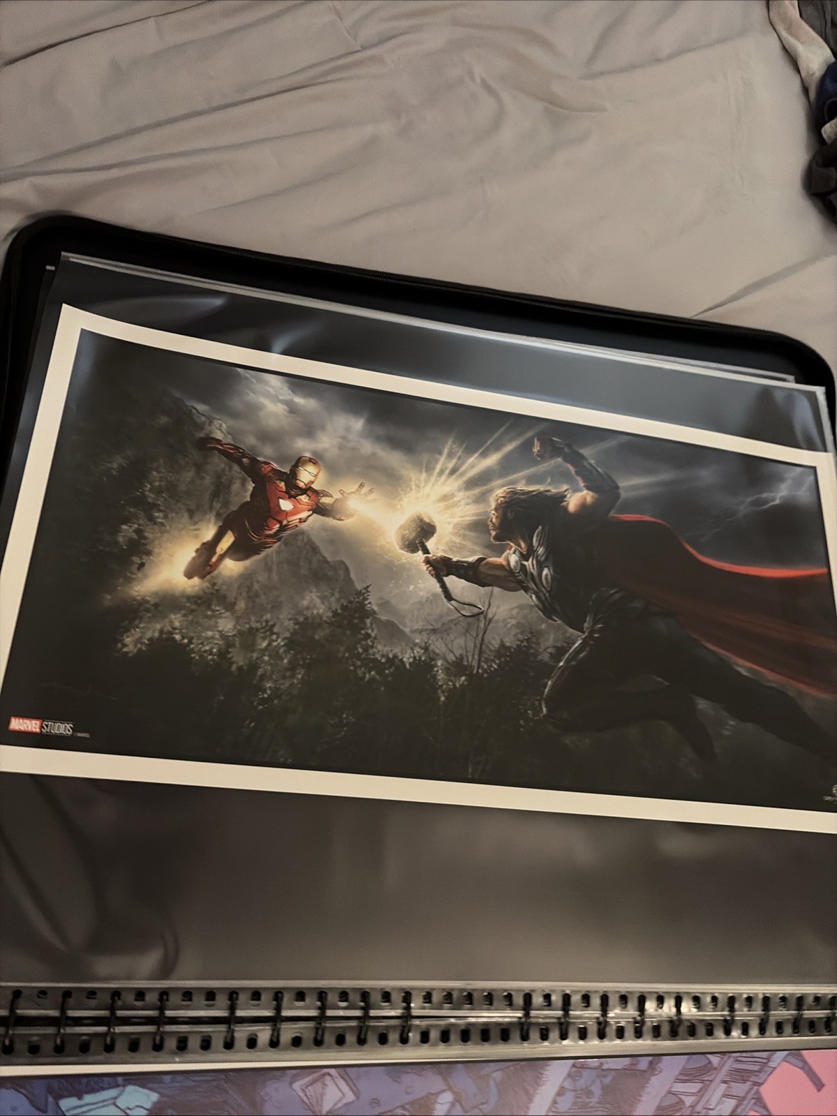 Thor Vs Iron Man MCU Concept Art Print GMA Grey Matter Art Marvel 🤩