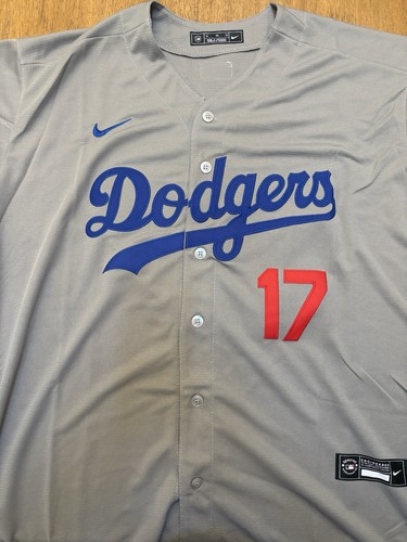 Nike Shohei Ohtani Los Angeles Dodgers Road Jersey Gray Size XL