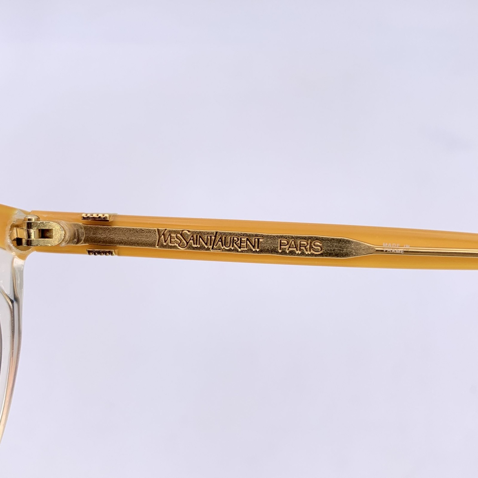 Occhiali da sole vintage gialli Yves Saint Laurent DANAOS 58 16 140mm