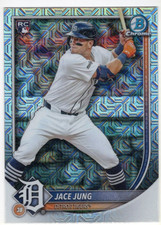 2025 Bowman Chrome Jace Jung #59 Mega Box Mojo Refractor RC Detroit Tigers