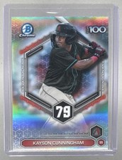 Kayson Cunningham 2026 Bowman #BTP-79 Scouts Top 100 Chrome
