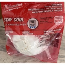 Milwaukee Stay Cool N95 Valved Respirator Mask 50-73-4010 (Pack of 5)