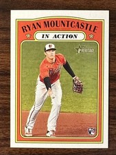 2021 Topps Heritage Ryan Mountcastle Orioles In Action Base RC 186