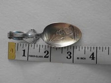 Antique Sterling Silver Child's Spoon “Little Miss Muffet” Nursery Rhyme CUTE!