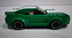 Custom Green/White Ford Mustang GT - This is a modified LEGO 75871 Speed Champio