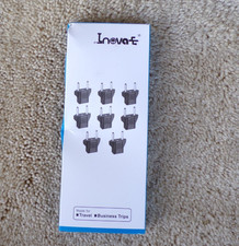 Inovat 8 Pcs American USA to to European Outlet Plug Adapter h26