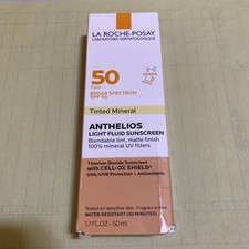 La Roche Posay Anthelios 50 Tinted Mineral Light Fluid Sunscreen Face EXP 10/26