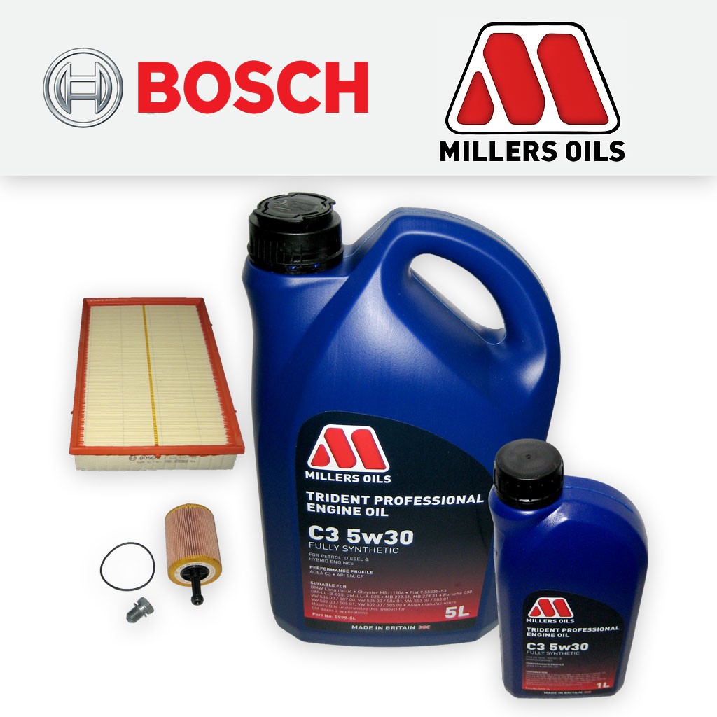 SERVICE KIT for AUDI A3 8P 3.2 V6 QUATTRO OIL AIR FILTERS +5w30 LL OIL 2003-2009