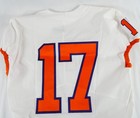2017-22 Clemson Tigers #17 Game Issued Pos Used White Jersey Football NP R 42 57 — photo 8