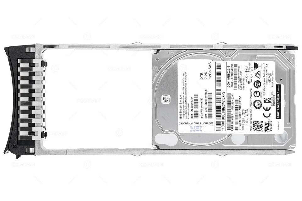 00WK780 IBM HDD 2TB 7.2K SAS 12G 2.5" SFF FOR IBM STORWIZE V7000 G2 - Bild 3 von 4