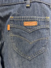 Vintage 70s Orange Tab Jeans Levi  s Men  s 34 X 30 Talon Zipper