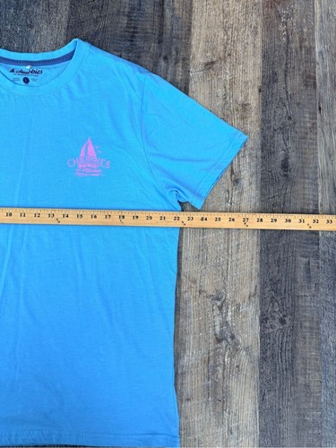 Camiseta para hombre Chubbies azul claro manga corta logotipo talla grande suave ligera - Imagen 8 de 8