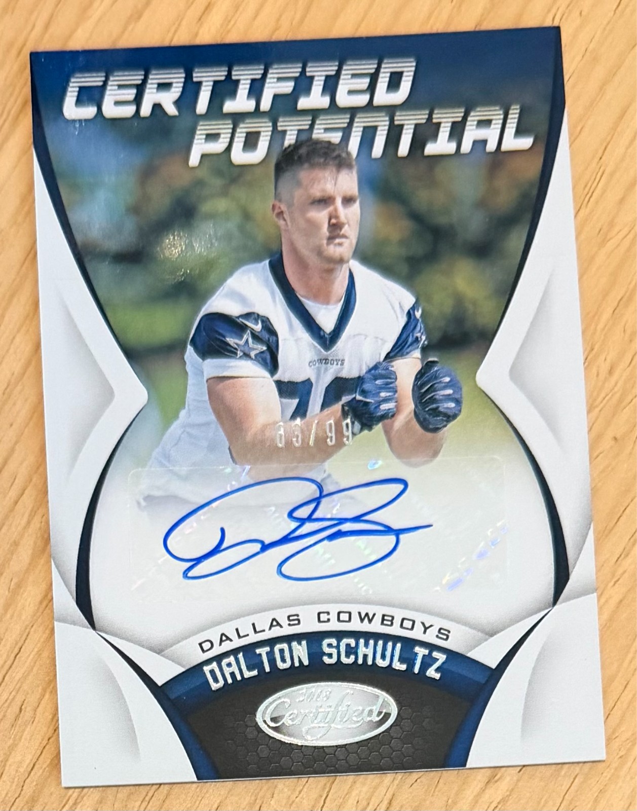 Dalton Schultz Panini Certified Certified Potential Signatures #DS Base