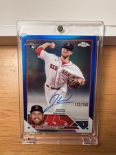 Josh Winckowski Topps Chrome Blue Refractor Rookie Auto /150 #RA-JWI