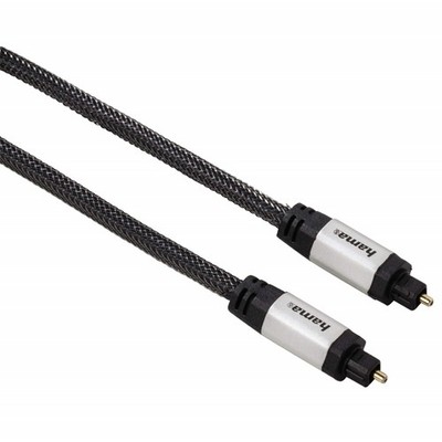 Hama Toslink-Kabel 2m LWL Lichtleiter-Kabel ODT-Stecker optisch Digital SP/DIF