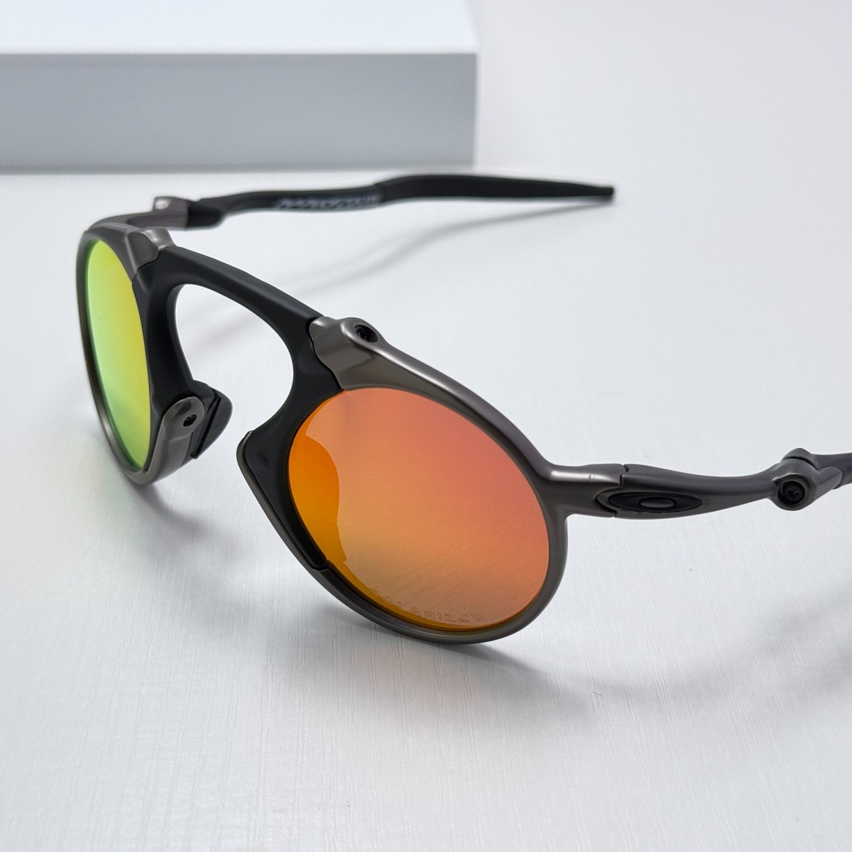 Buy Oakley Madman OO6019 X-Metal Dark Carbon Ruby Polarized Sunglasses