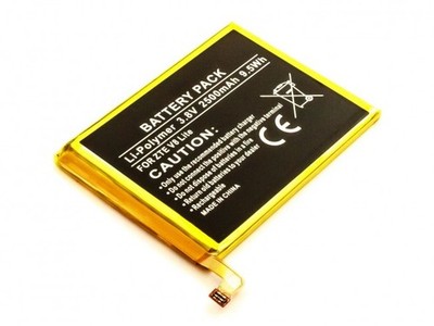Akku passend für ZTE V8 Lite, Li-Polymer, 3,8V, 2500mAh, 9,5Wh, built-in, ohne W