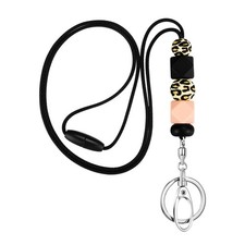 Teacher Lanyards for ID Badges for Teens Silicone Beaded Lanyards for Keys5599