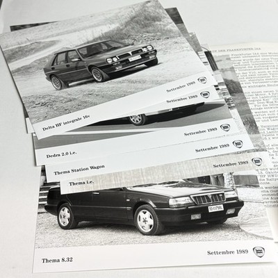 LANCIA DELTA HF INTEGRALE 16V THEMA 8.32 / Pressemappe / IAA 1989 DE Deutsch