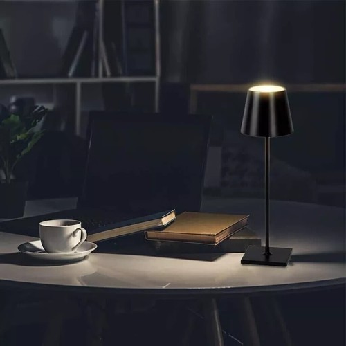 X2 PEZZI LAMPADA DA TAVOLO LED RICARICABILE TOUCH REGOLABILE BAR CASA - NERO - Bild 7 von 10