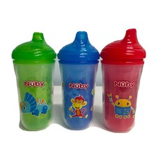 Nuby Insulated No Spill Easy Sip Cup Vari-Flo Valve Used briefly/Formula drops 